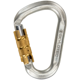 Mosquetón Skylotec Snappy Steel TG (triplex gate) gris claro No colour