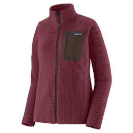 Sudadera funcional de mujer Patagonia W's R1 Air Jkt violeta Berry Fig