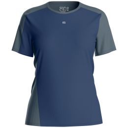 Camiseta funcional de mujer Ortovox 120 Cool Tec Fast Upward Ts W azul/gris Blue Nunatak