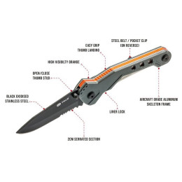 Cuchillo True Utility Trueblade TU 6871 gris