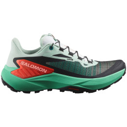 Calzado de mujer Salomon Genesis verde Bay / Electric Green / Cherry Tomato