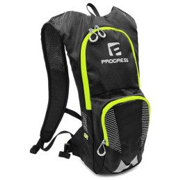 Mochila de ciclismo Progress Biker 5 negro/verde černá/limetka