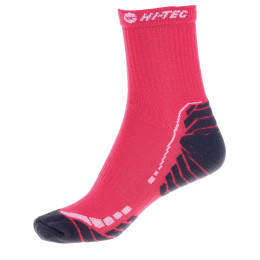 Calcetines de mujer Hi-Tec Voren rosa RaspberryRed/DarkGray/Fuchsia