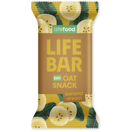 Barrita Lifefood Lifebar Oat Snack banánový BIO 40 g