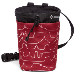 Saco de magnesio Black Diamond Gym Chalk Bag S/M (2023) rojo DesertPrint