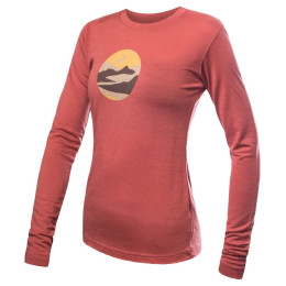 Dámské funkční triko s dlouhým rukávem Sensor Merino Active Triglav naranja terracotta