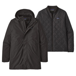 Chaqueta de hombre Patagonia M's Heyes Peak 3-in-1 Parka negro Black