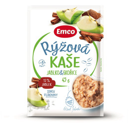 Gachas Emco Papilla de arroz con manzanas y canela 45g