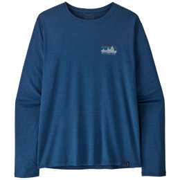 Camiseta de hombre Patagonia M's L/S Cap Cool Daily Shirt - '73 Skyline azul Clement Blue - Light Clement Blue X-Dye