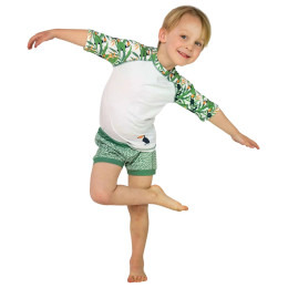 Camiseta para niños DucKsday Toucan SS blanco/verde Toucan