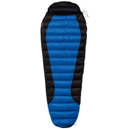 Saco de dormir de plumón Warmpeace Viking 300 210 cm wide azul blue/grey/black