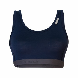 Sujetador deportivo Sensor Merino Active Deep Blue