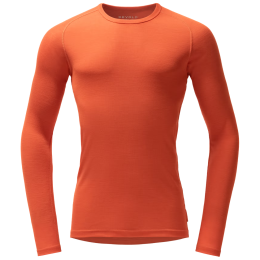Camiseta funcional de hombre Devold Adventure Merino 190 Shirt Man naranja Brick