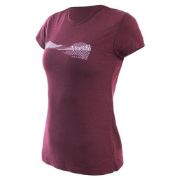 Camiseta funcional de mujer Sensor MERINO AIR PT HILLS rojo port red