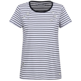 Camiseta de mujer Regatta Odalis II blanco/azul White/NvyStr