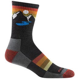 Calcetines de hombre Darn Tough Sunset Ridge Micro Crew negro charcoal