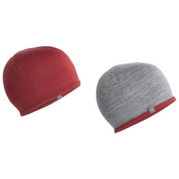 Gorro Icebreaker Pocket Hat rojo/gris Cabernet/GritstoneHthr