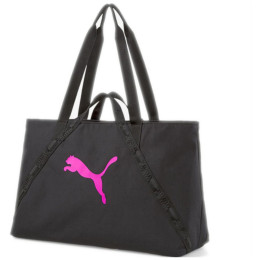 Bolsa de hombro Puma AT ESS Shopper negro Puma Black-Deep Orchid