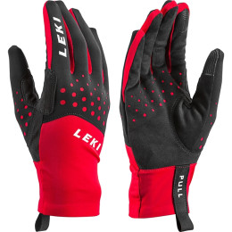 Guantes Leki Nordic Race negro/rojo Bloodkred