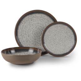 Vajilla Kampa Farmhouse - 12 ks marrón