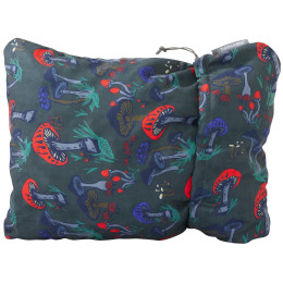 Almohada Therm-a-Rest Compressible Pillow M verde/rojo FunguyPrint