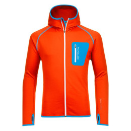 Sudadera de hombre Ortovox Merino Fleece Hoody naranja CrazyOrange