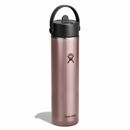 Termo Hydro Flask 24 Oz Lightweight Wide Flex Straw Cap rosa QUARTZ