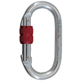 Mosquetón Camp Steel Oval Standard Lock plata