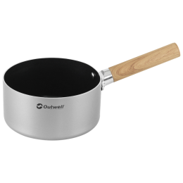 Olla Outwell Feast Ceramic Saucepan 1.5 L plata Black & Grey