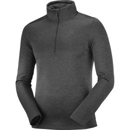 Sudadera de hombre Salomon Essential Lightwarm Seamless negro Black