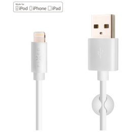 Cable de carga y datos FIXED Datový a nabíjecí kabel FIXED USB/Lightning blanco bílá