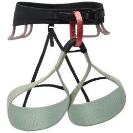 Arnés de escalada para mujer Black Diamond W Solution Harness verde claro/negro Desert Sage