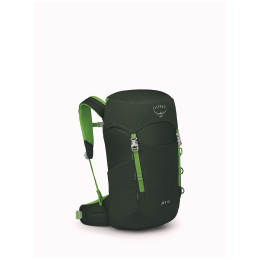 Mochila para niños Osprey Jet 18 verde green canopy/limeline green