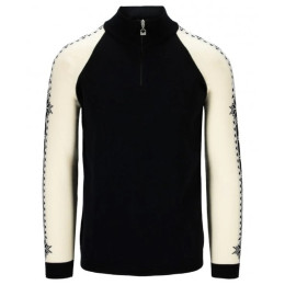 Jersey de hombre Dale of Norway Geilo Masc Sweater negro/blanco Black Offwhite