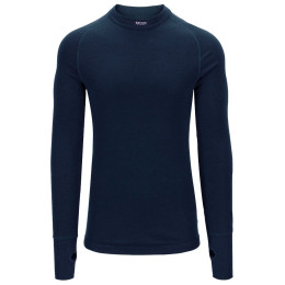 Camiseta funcional de hombre Brynje of Norway Arctic Double Shirt w/inlay azul oscuro navy