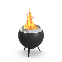 Pozo de fuego Höfats Moon 45 with star stand negro/plata black/silver
