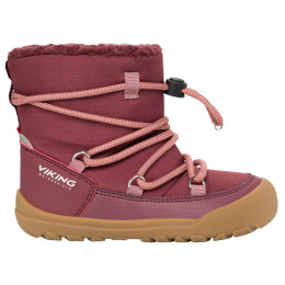Botas de invierno para niños Viking Outdoor Footwear Birch Barefoot Warm WP Pull-on Wine