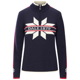 Jersey de mujer Dale of Norway Nåle Fem Sweater azul/blanco Navy Offwhite Red Rose