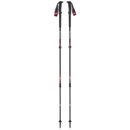 Bastones de senderismo Black Diamond Trail Pro negro/rojo FireRed