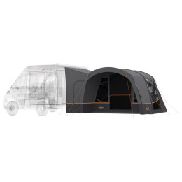 Carpa de autocaravana/furgoneta Vango Cove III Air Mid negro/gris Cloud Grey