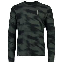 Camiseta funcional de hombre Mons Royale Cascade Merino Flex 200 Ls Rosin Motion gris/negro RosinMotion