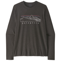 Camiseta de hombre Patagonia M's L/S Cap Cool Daily Shirt - Stratapeaks negro Ink Black