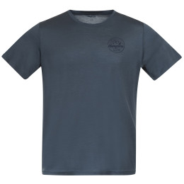 Camiseta de hombre Bergans Graphic Wool Tee azul oscuro Orion Blue