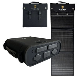 Juego Viking Technology batería externa Viking VIDAR IV y panel solar Viking L60 PD