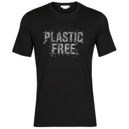Camiseta de hombre Icebreaker Tech Lite II SS Tee Plastic Free negro black