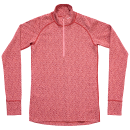 Camiseta funcional de mujer Devold Signature Silk 230 Zip Wmn rosa Apricot