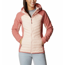 Chaqueta de invierno para mujer Columbia Powder Lite™ Hybrid Hooded Jacket rosa Peach Blossom, Dark Coral