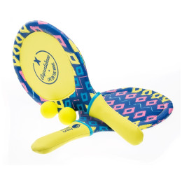 Juego para tenis de playa Aquawave Silungur amarillo RoyalBlueEtnoPrint/SulphurSpring