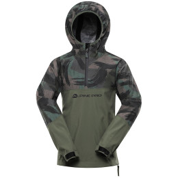 Chaqueta softshell para niños Alpine Pro Gibbo verde olivine