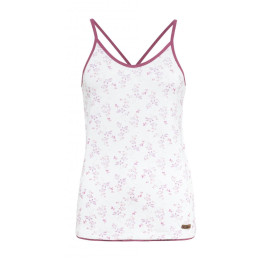 Camiseta sin mangas para mujer Chillaz Massouri Watercolor Floral blanco/rojo white/dry rose